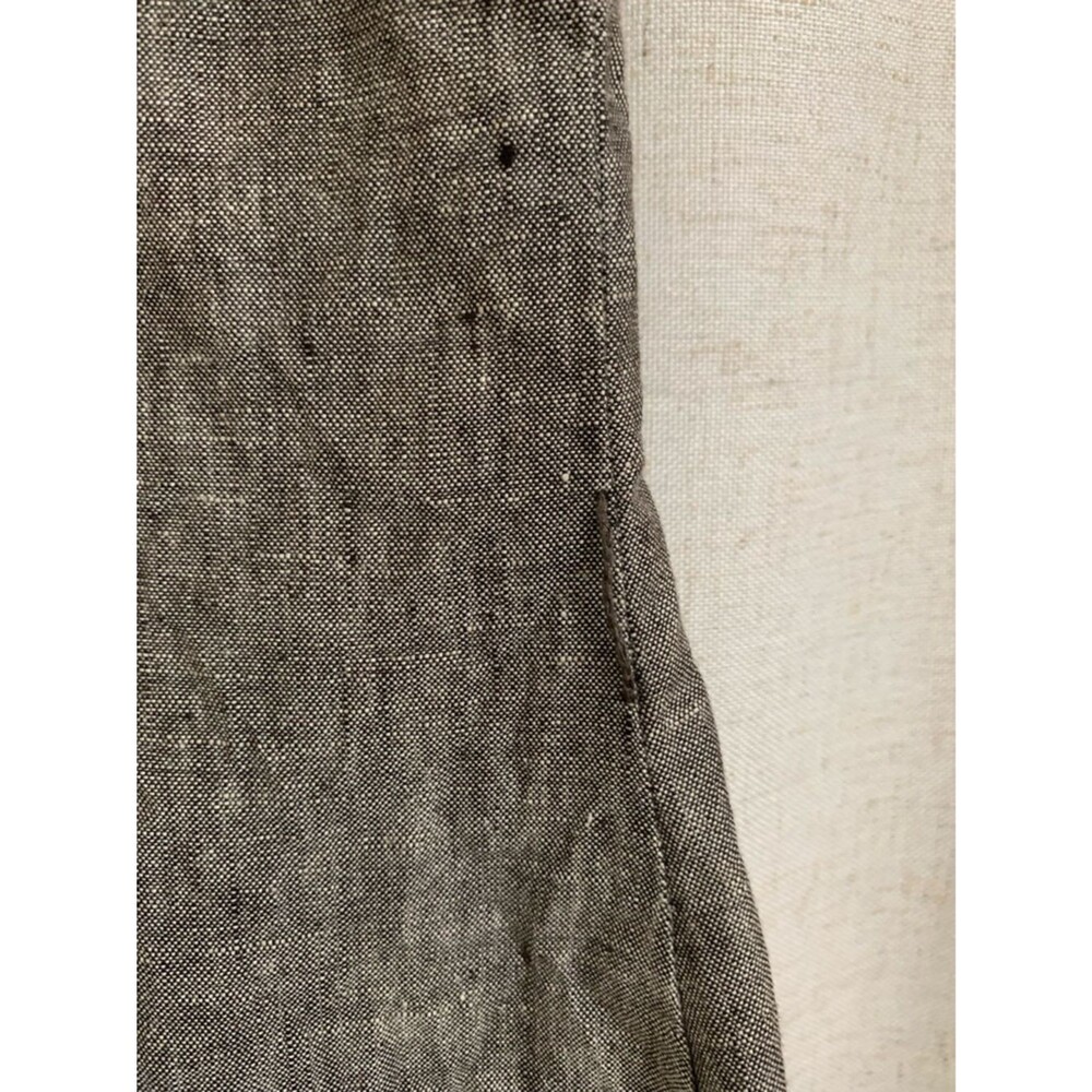 One Touch Germany 100% Linen Y2K Sleeveless Button Front Grey Long Top Size 38 - Picture 5 of 9